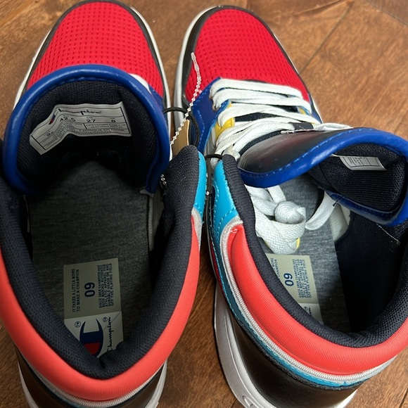 NWT Champion 3 on 3 multicolor High Top  Sneakers - Picture 4 of 8